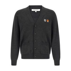 Maison Kitsune Men's Double Fox Cardigan